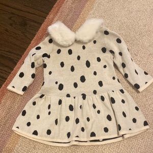 Baby Gap x Disney fur collar dress